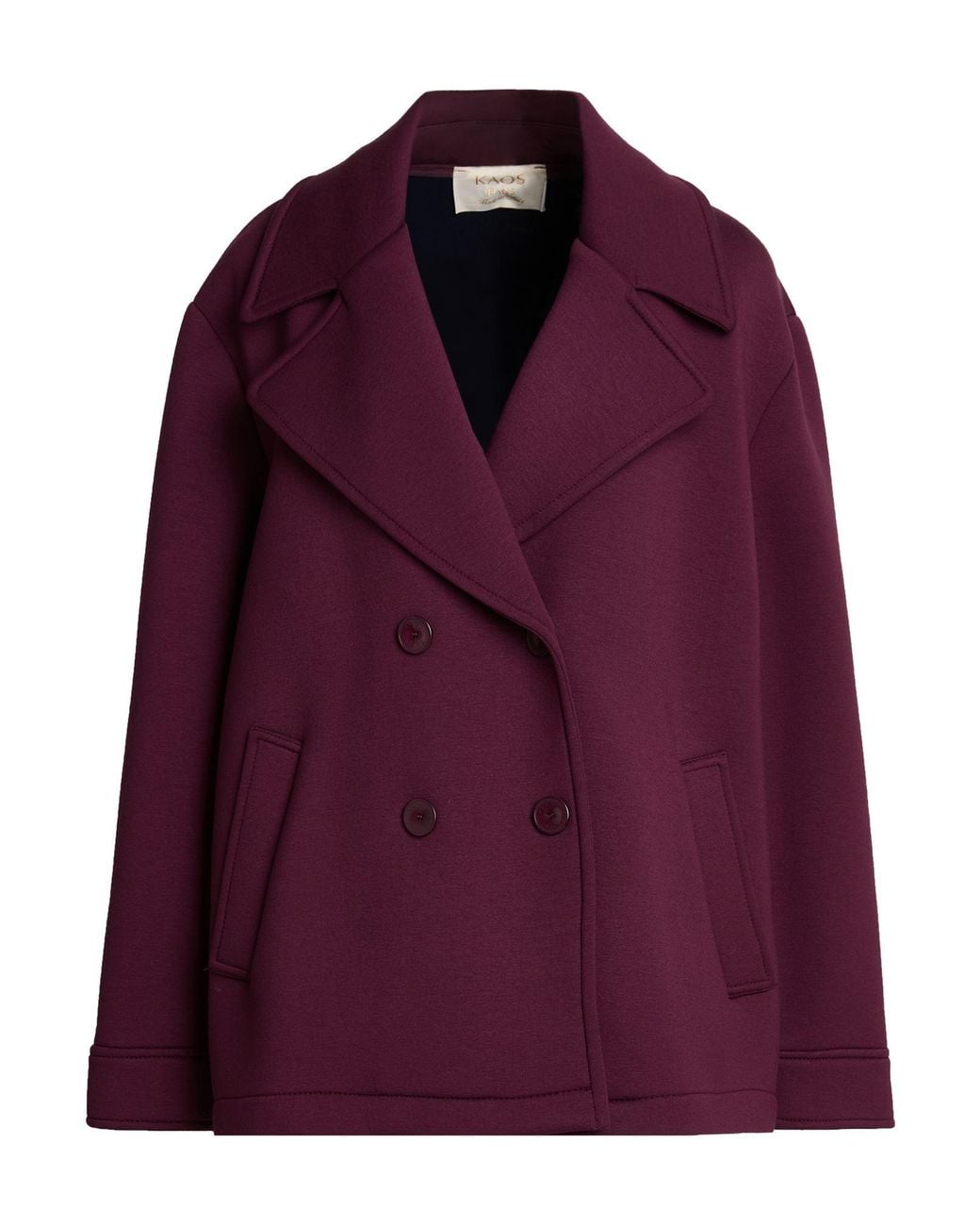 Siste's Purple Burgundy Blazer Polyester, Elastane
