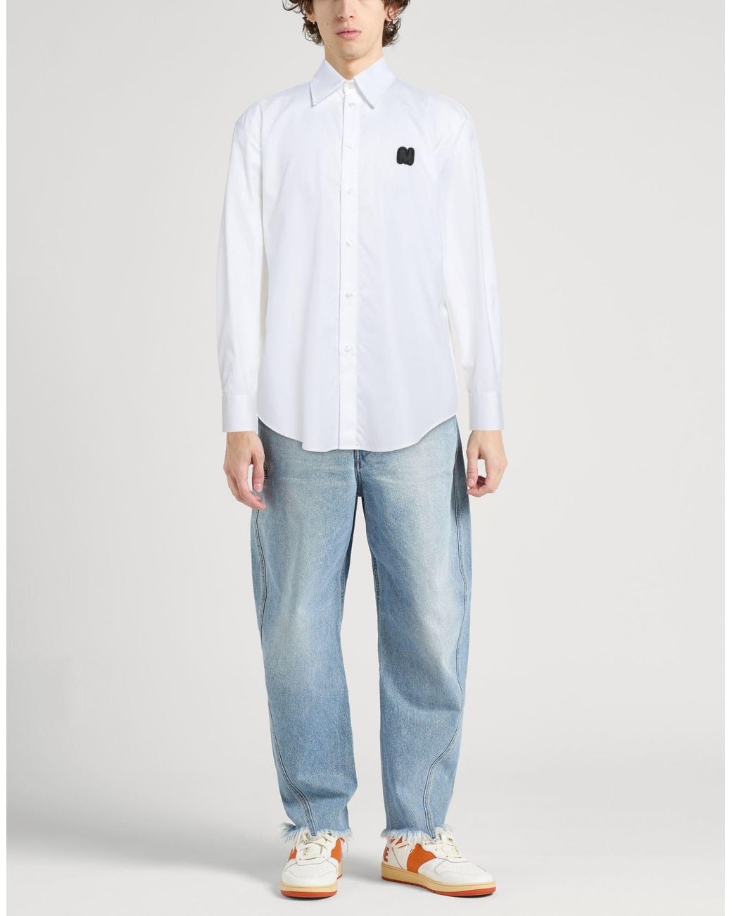 Camicia di MSGM in White da Uomo