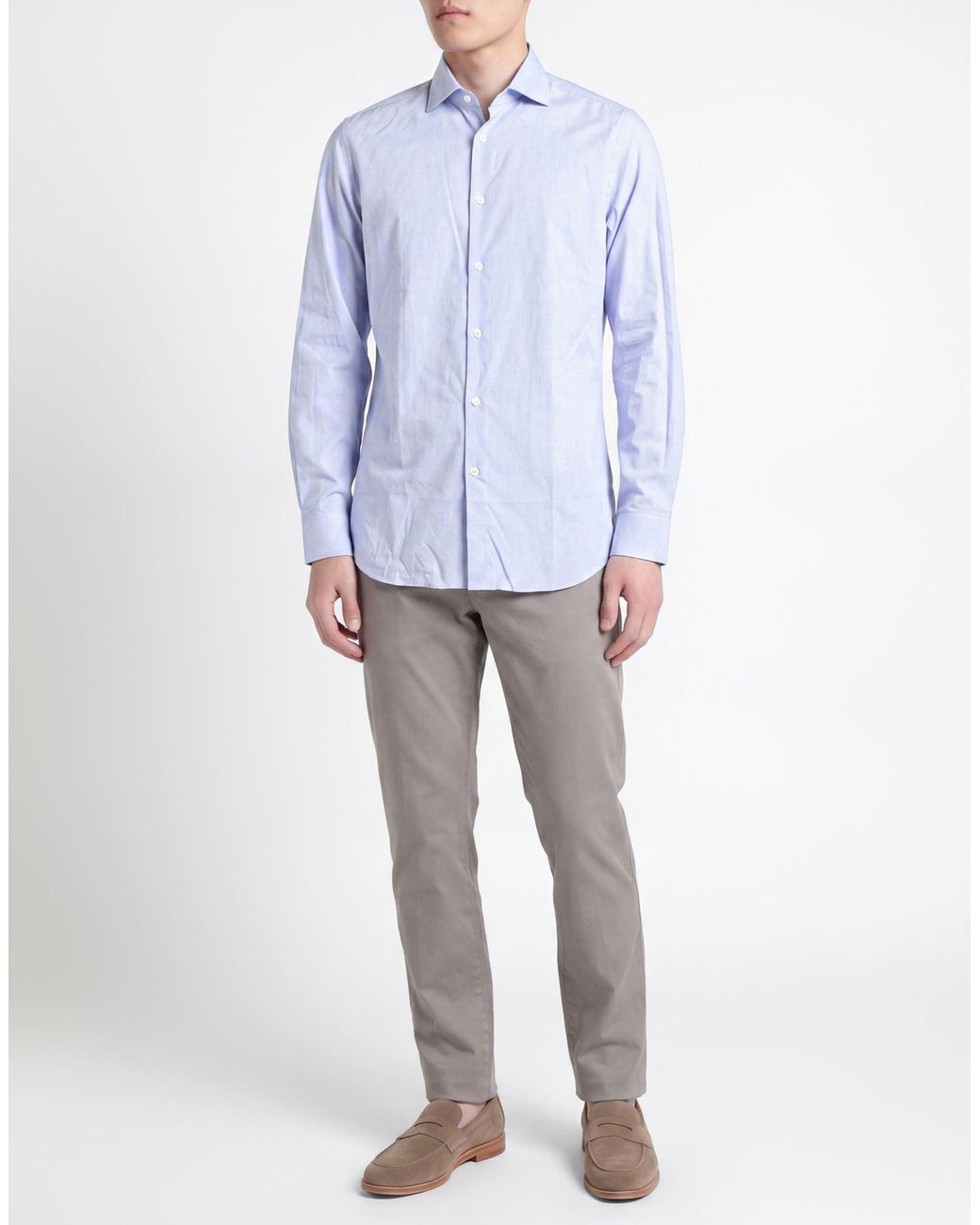 Façonnable Blue Shirt Cotton for men