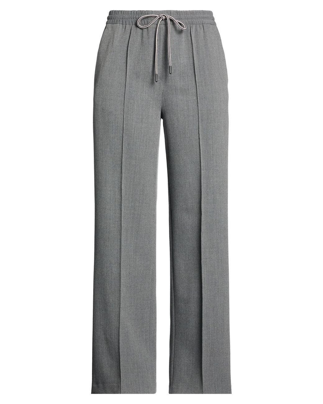 Beatrice B. Gray Pants Polyester, Viscose, Elastane