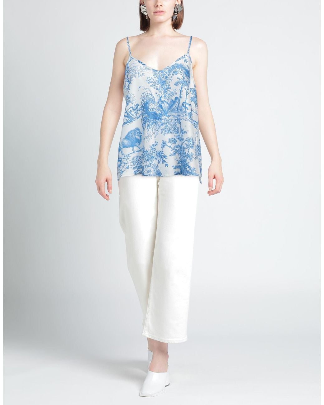 Shirtaporter Blue Top Polyester