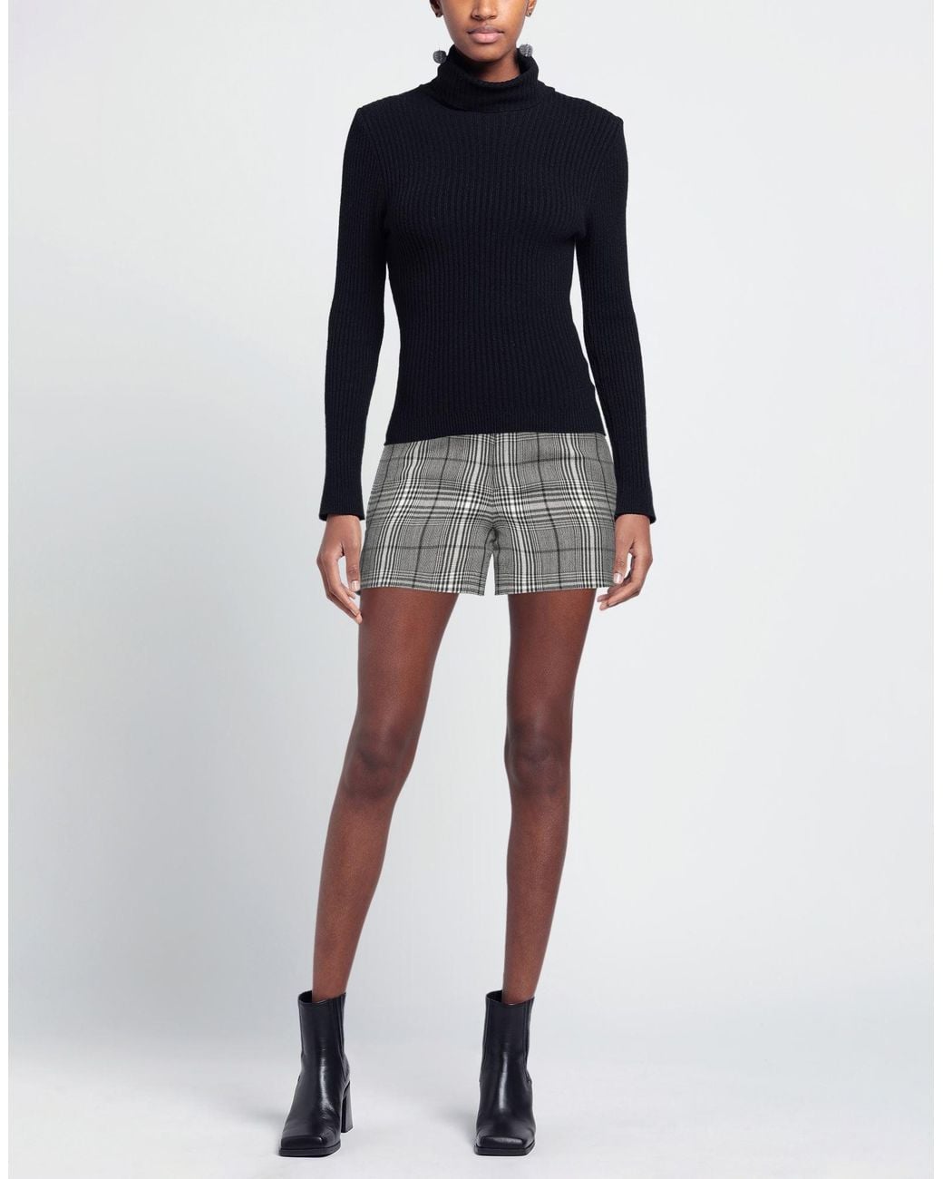 SAPIO Gray Shorts & Bermuda Shorts Wool