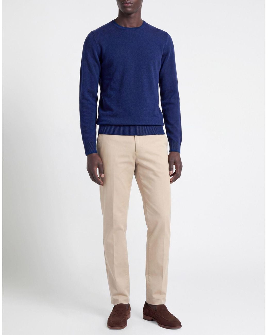 Daniele Fiesoli Blue Sweater Merino Wool, Cashmere for men