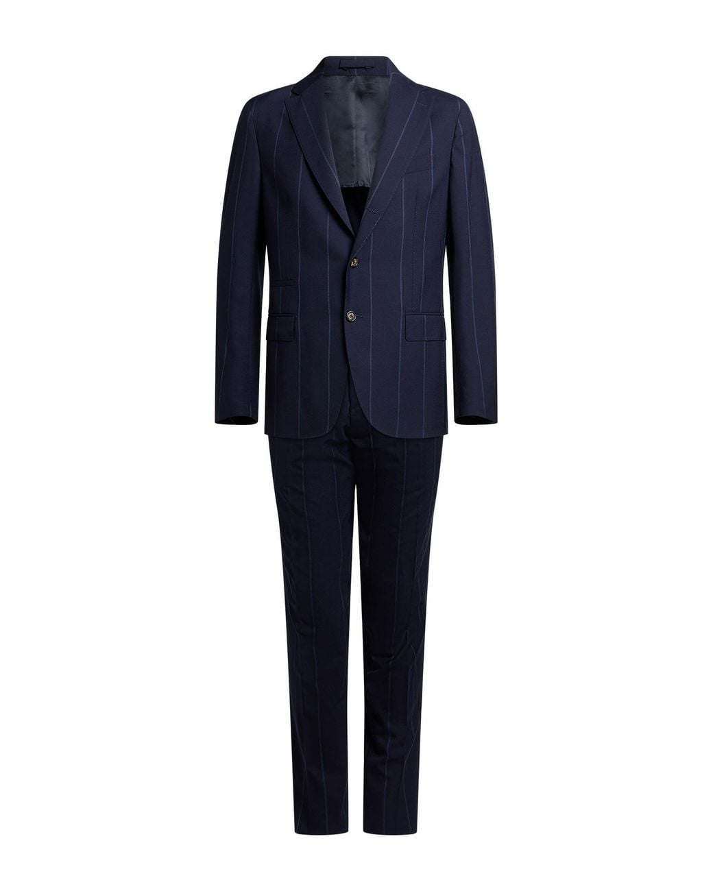 Eleventy Blue Suit Wool, Silk for men