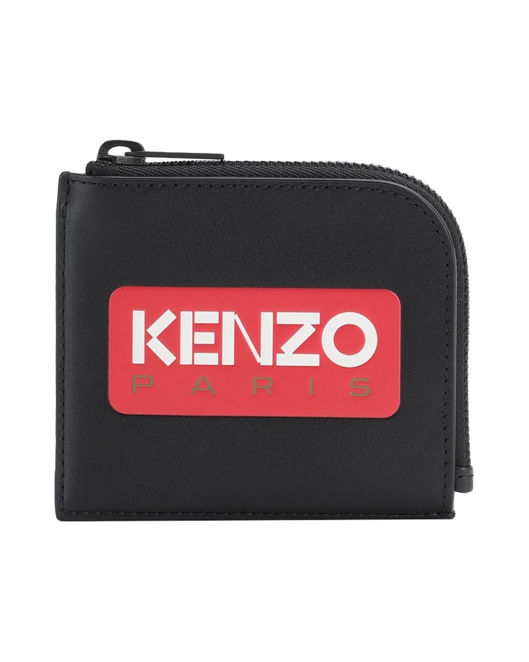 KENZO Black Wallet Cow Leather for men