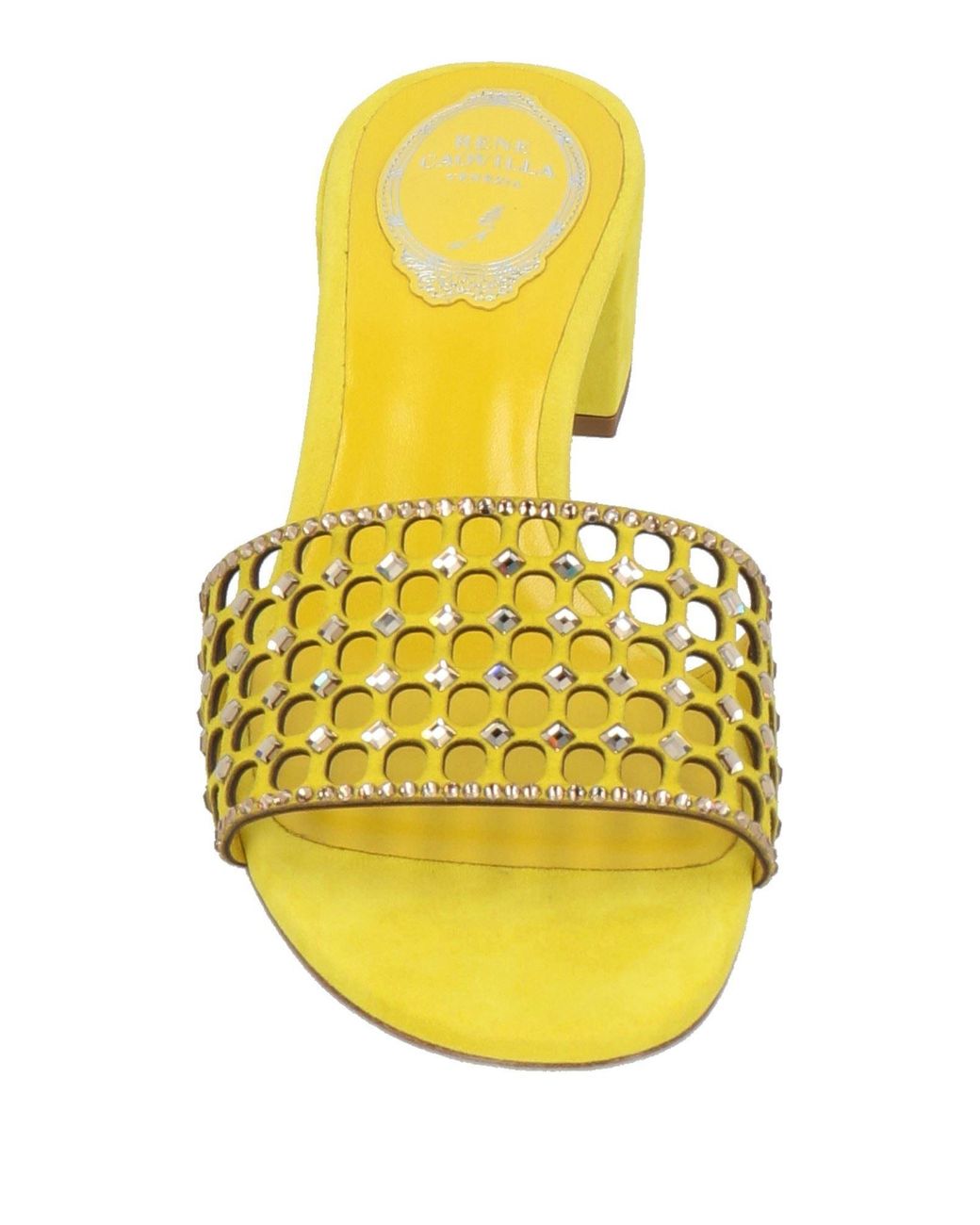 Rene Caovilla Yellow Sandals