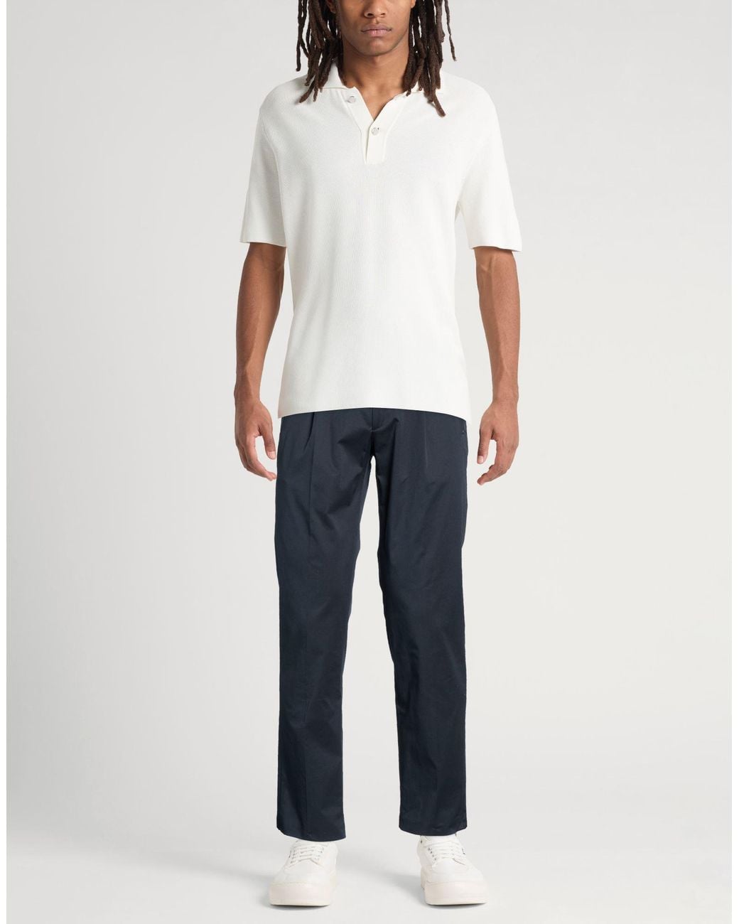 Etro Blue Midnight Pants Cotton, Elastane for men