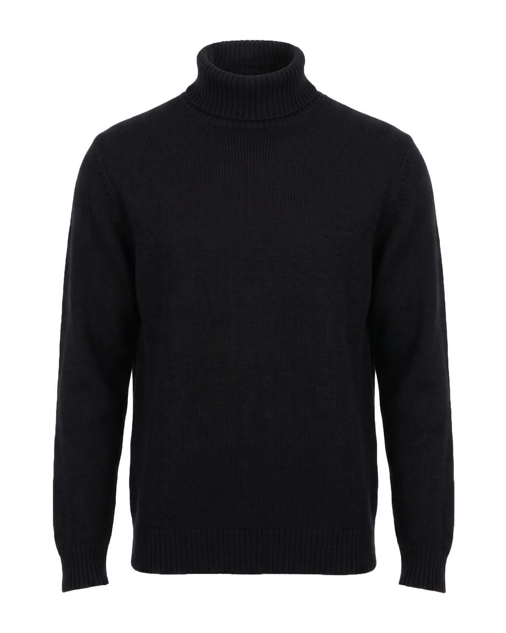 Seven Gauge Blue Turtleneck Wool for men