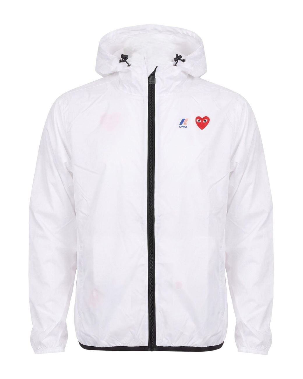 COMME DES GARCONS PLAY X K-WAY White Jacket for men