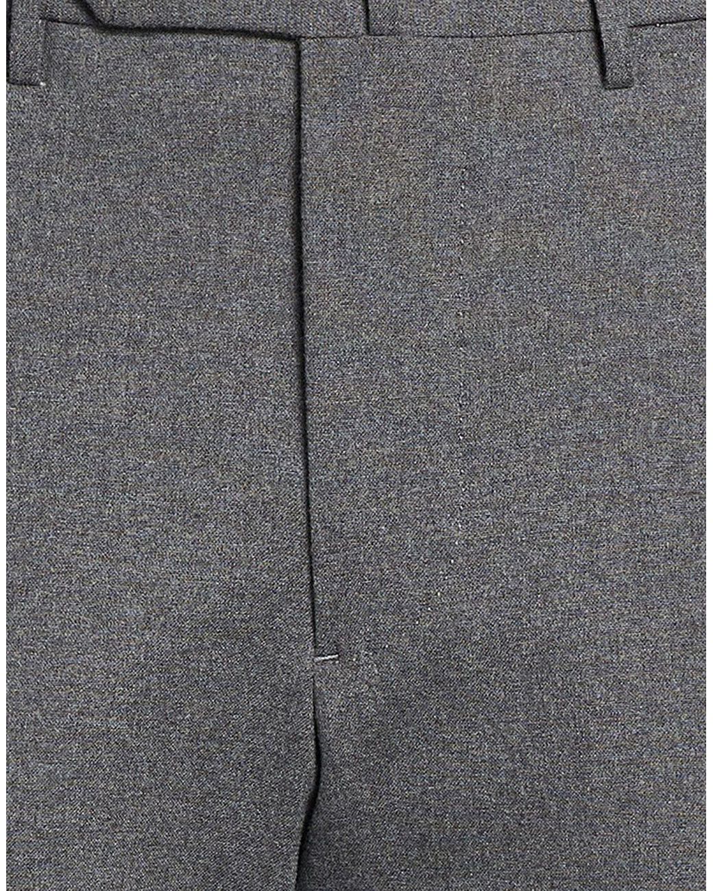 Santaniello Gray Pants Wool, Polyester, Elastane for men