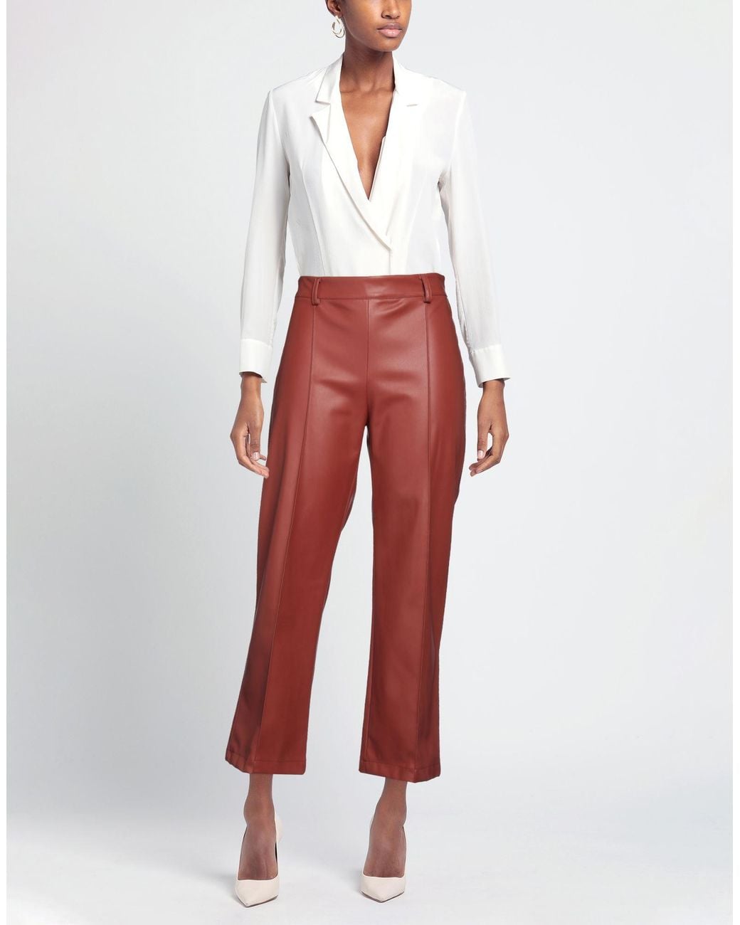 Maliparmi Red Pants Polyester