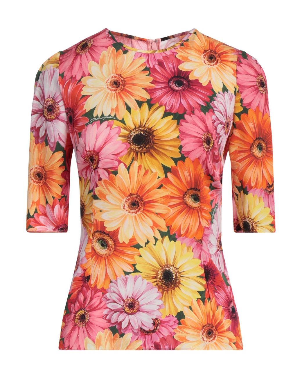 Dolce & Gabbana Red Top Silk, Elastane