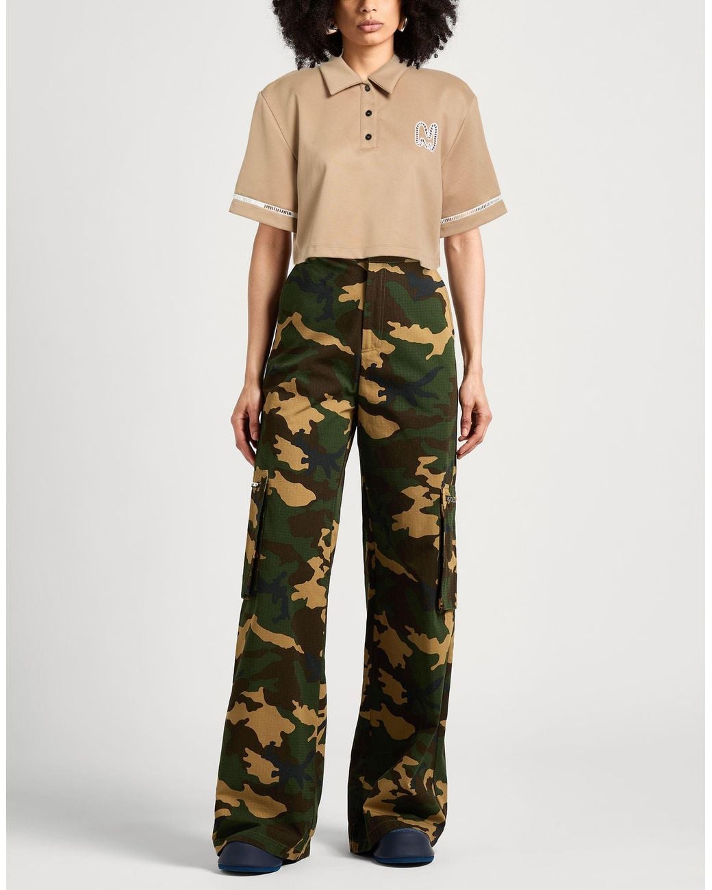 Polo MSGM de color Natural
