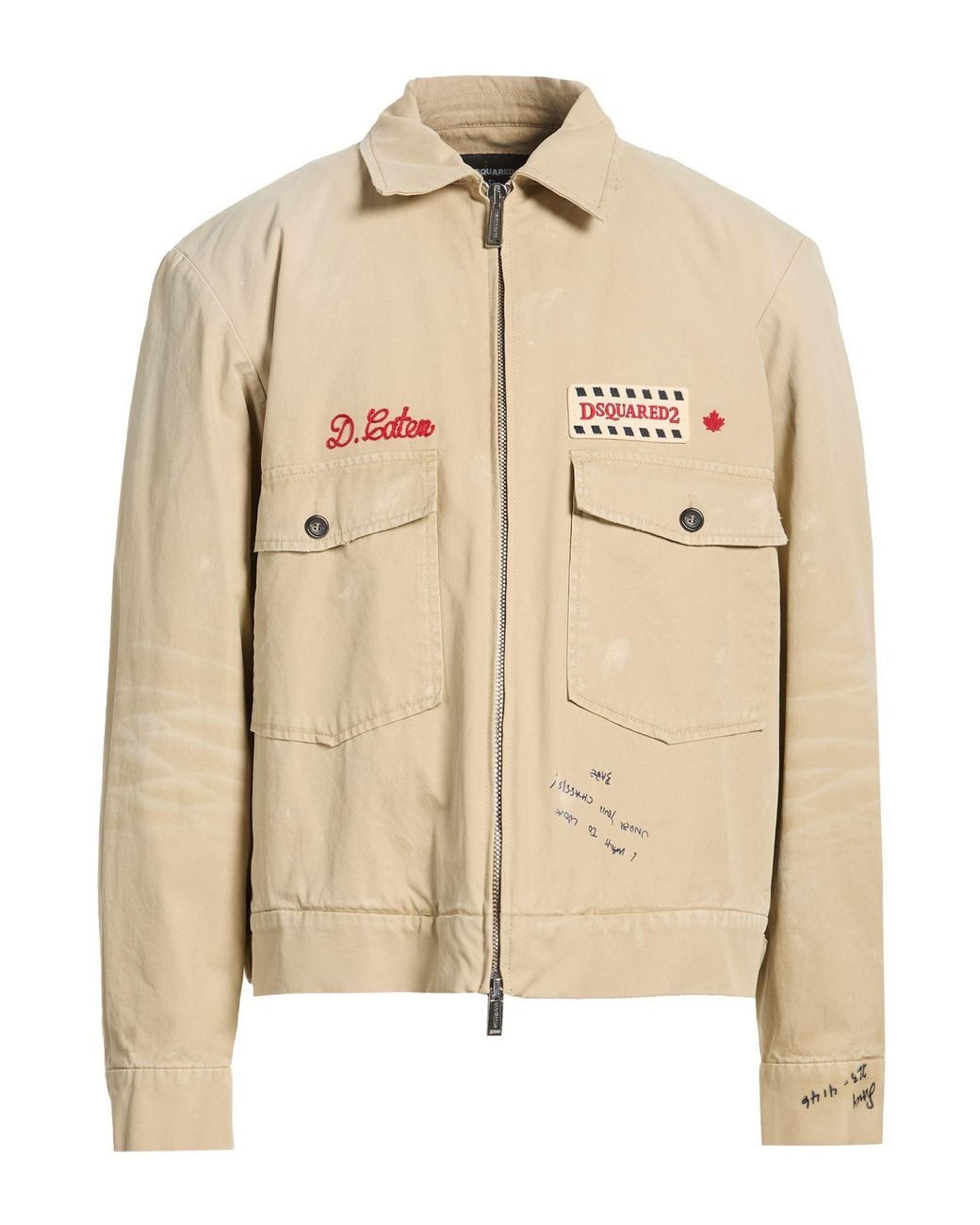 DSquared² Natural Jacket Cotton for men