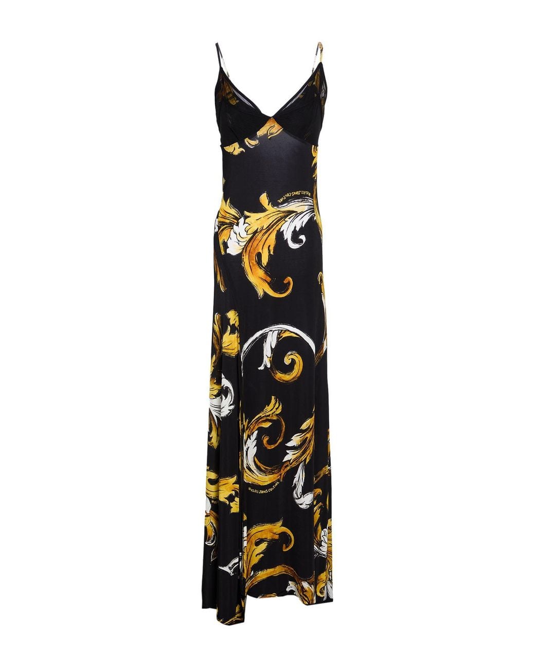 Versace Jeans Couture White Maxi Dress Viscose, Elastane, Polyamide