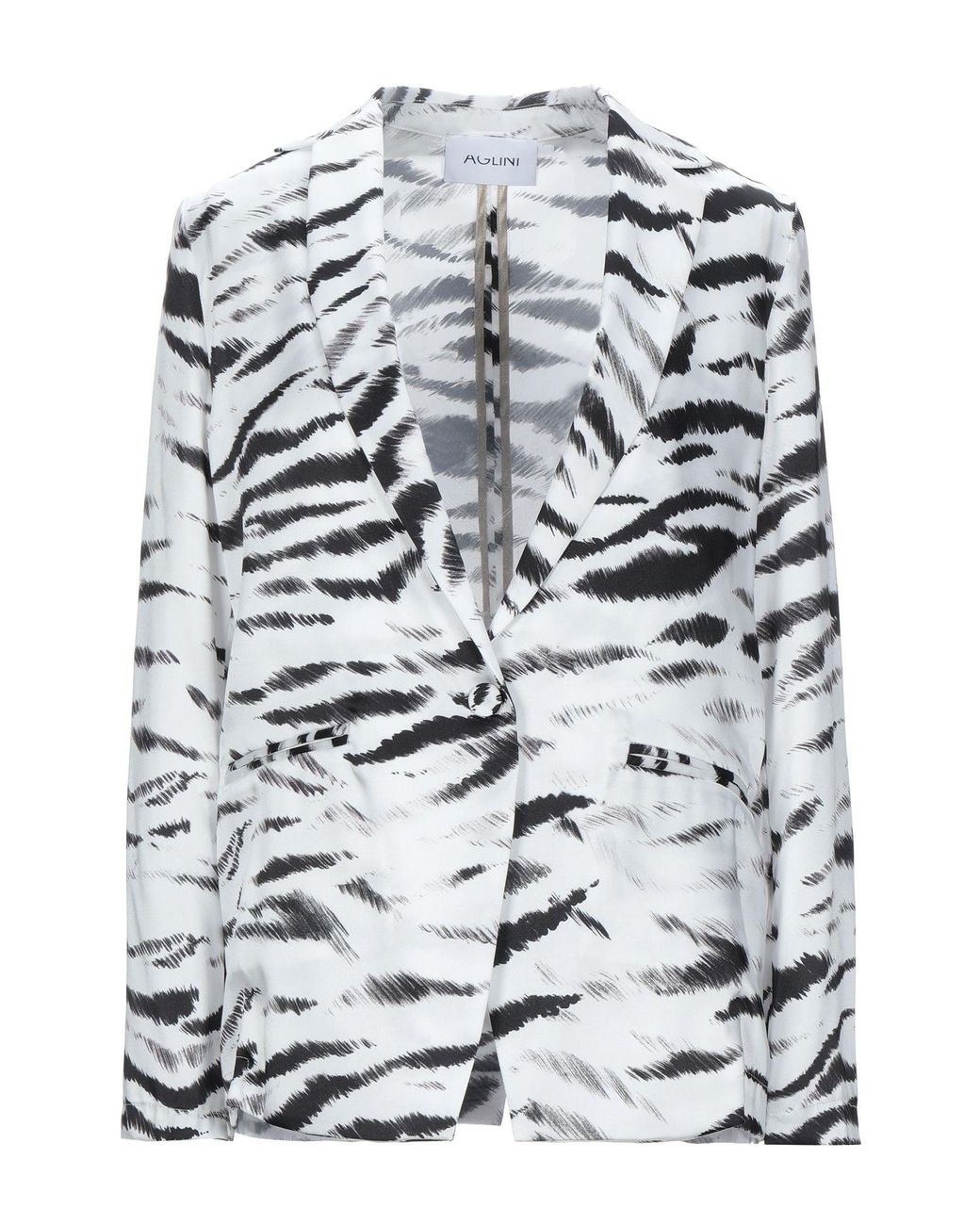 Aglini Gray Blazer Polyester