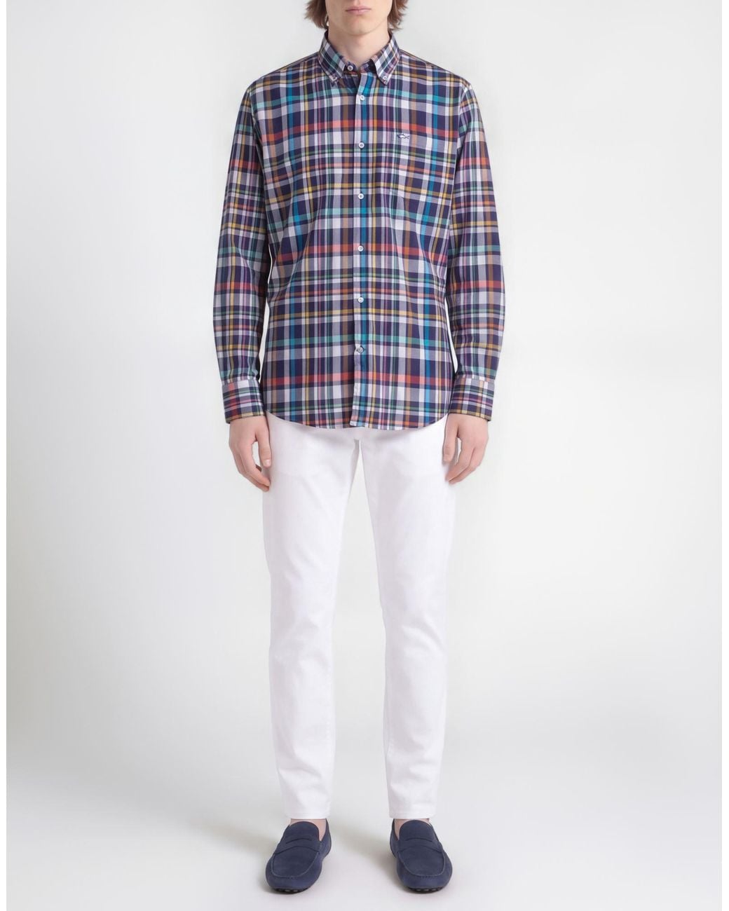 Paul & Shark Blue Shirt Cotton for men