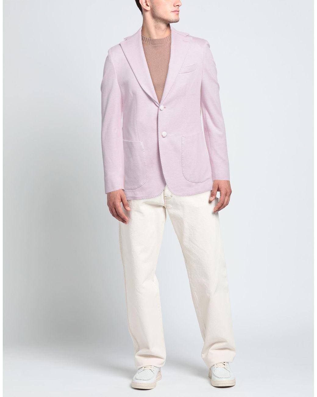 Giampaolo Pink Blazer Cotton, Polyamide for men