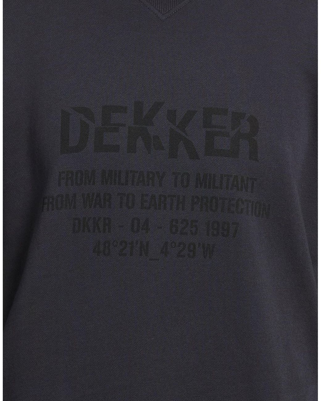 Dekker Blue Midnight Sweatshirt Cotton, Elastane for men