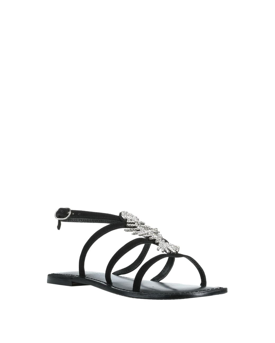 CafeNoir Black Sandals