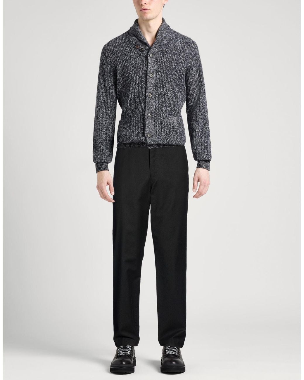 Tod's Black Pants Virgin Wool, Elastane for men