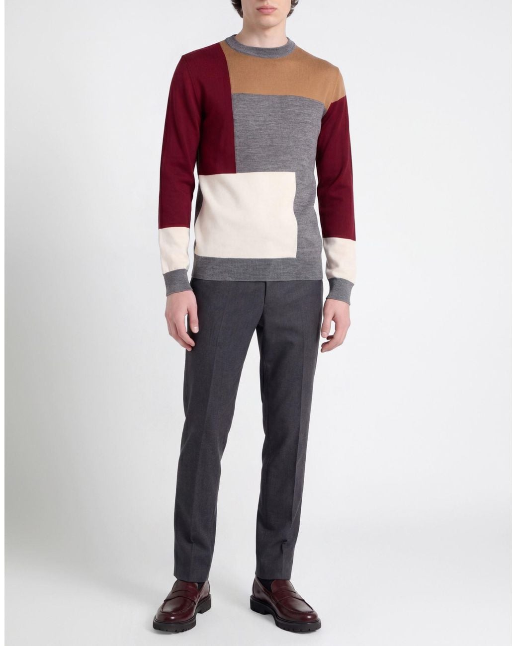 M.Q.J. Red Sweater Wool, Acrylic for men