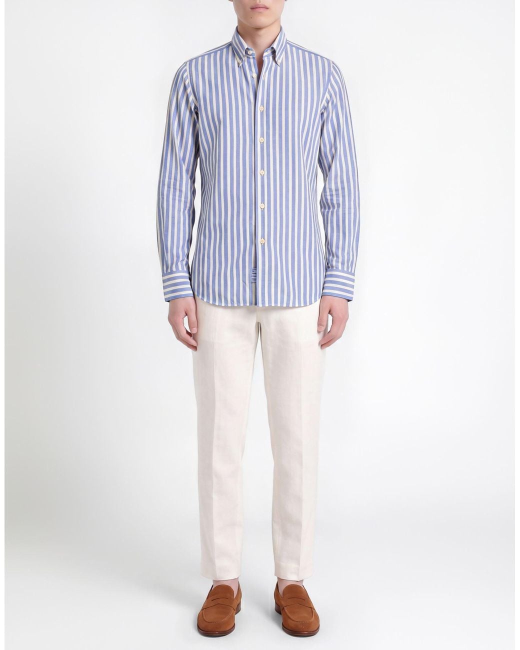 Alessandro Gherardi Blue Shirt Cotton for men