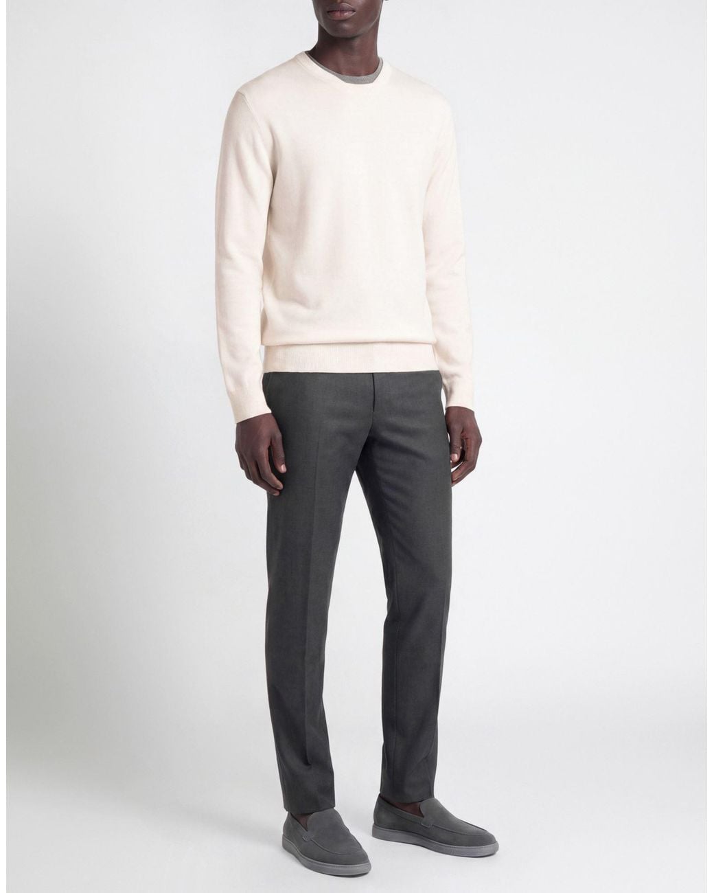 Alpha Studio White Jumper for men