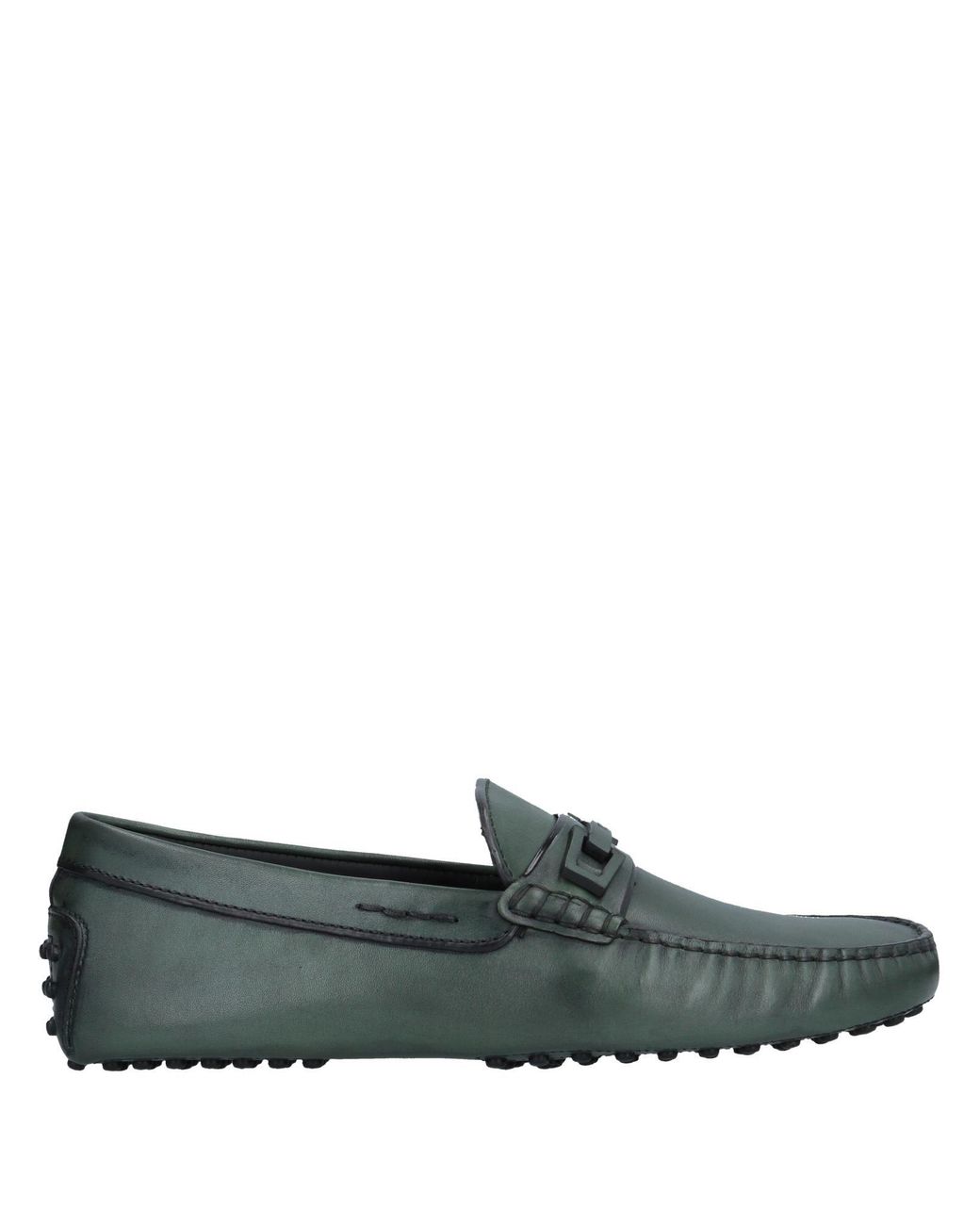 Tod's Leather Loafer in Green for Men - Lyst
