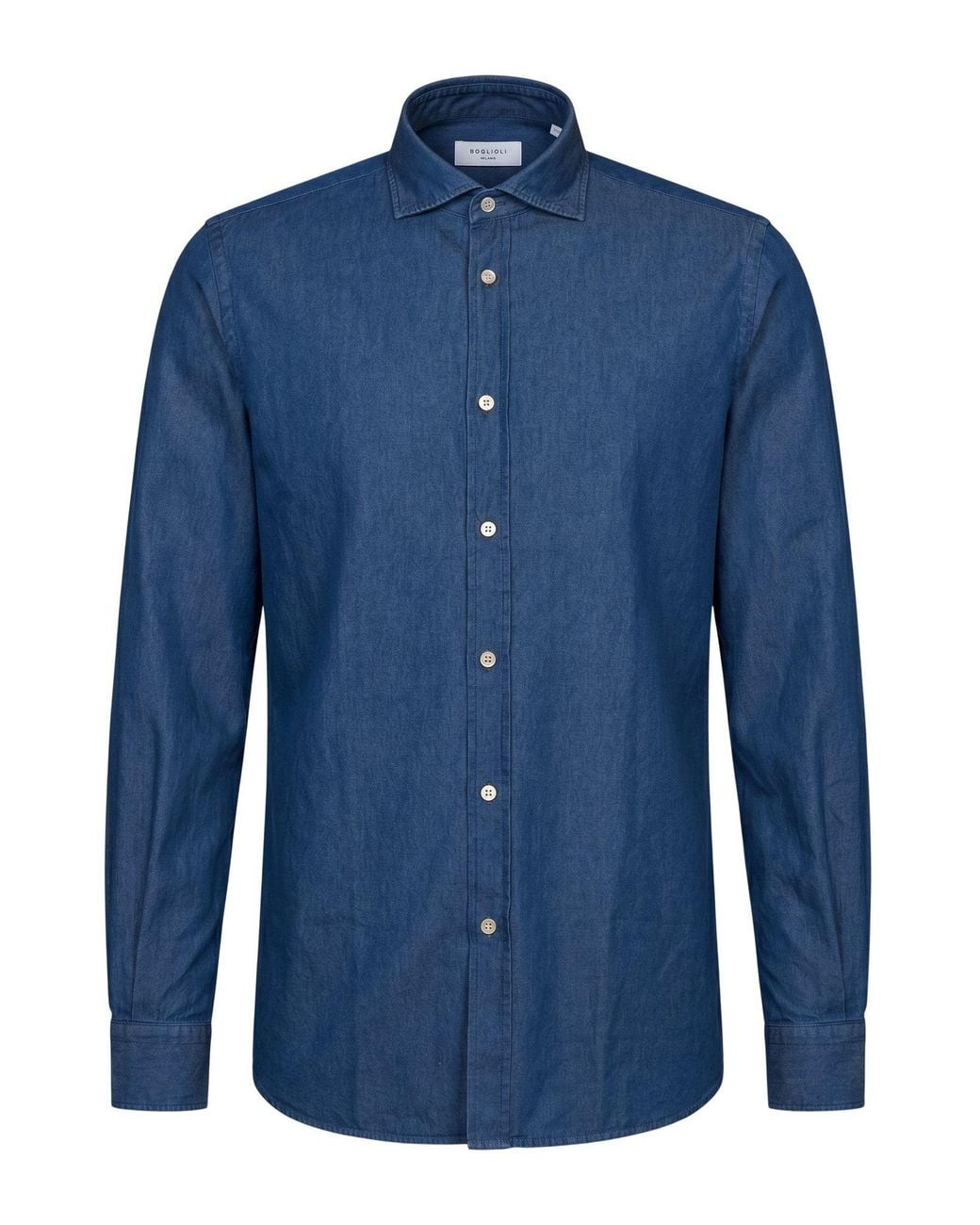 Boglioli Blue Denim Shirts for men