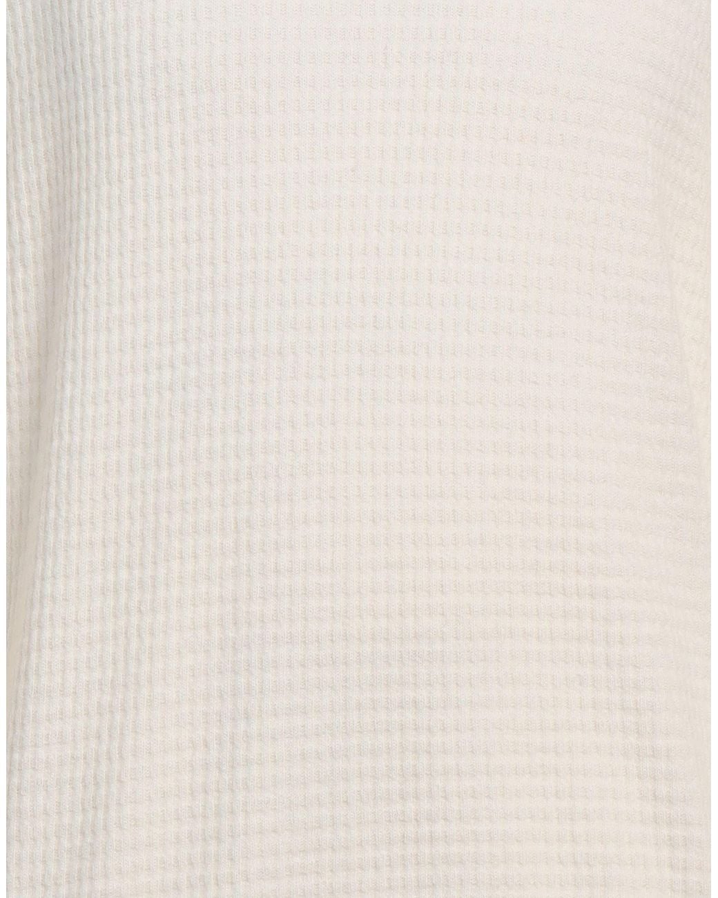 Brooksfield White Cream Sweater Cotton, Polyamide, Elastane for men