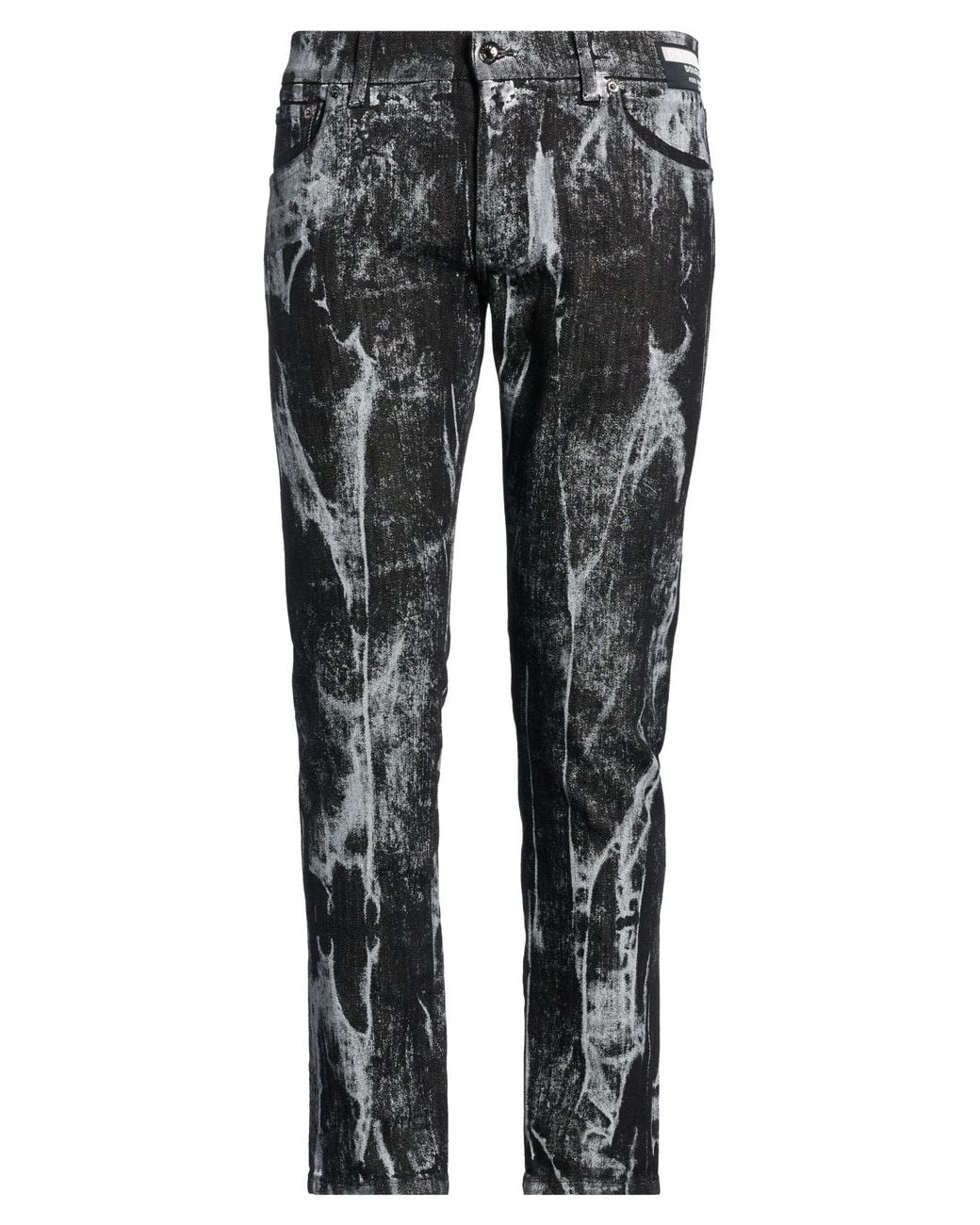 Dolce & Gabbana Gray Jeans Cotton, Elastane for men