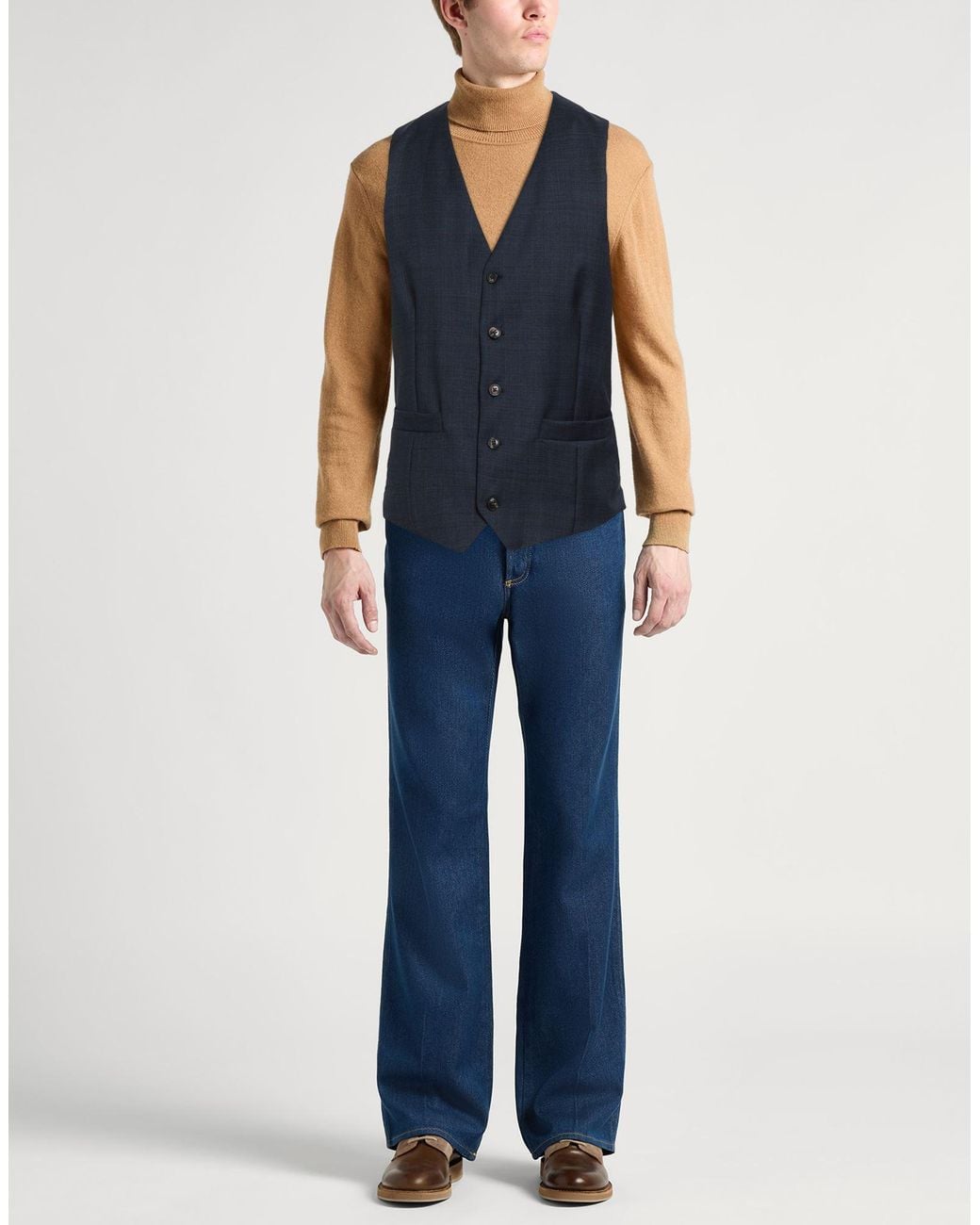 Hackett Blue Tailored Vests for men