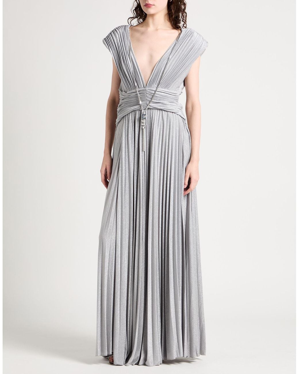 Elisabetta Franchi White Maxi Dresses