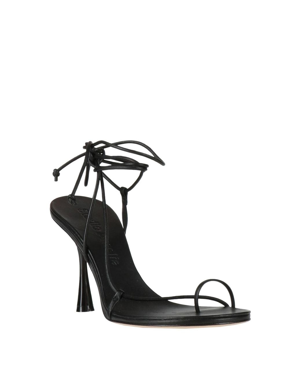 STUDIO AMELIA Black Thong Sandal