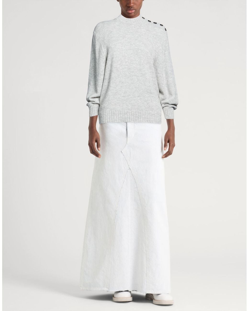Woolrich Gray Light Sweater Alpaca Wool, Polyamide, Wool