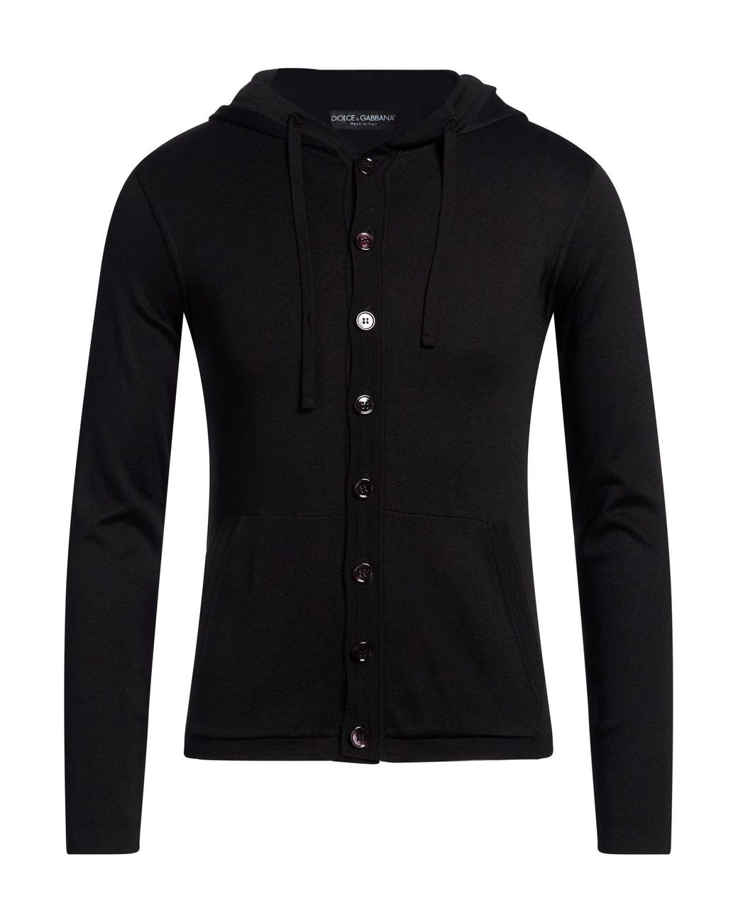Dolce & Gabbana Black Cardigan Silk for men