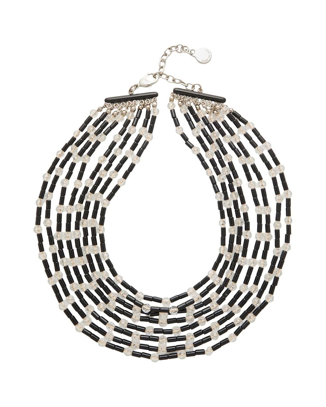 Emporio Armani Metallic Necklace Methacrylate, Polyester, Iron, Brass, Steel
