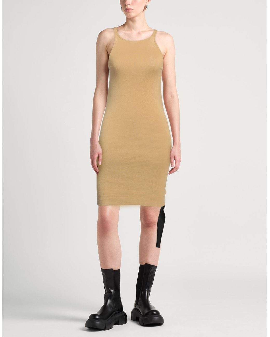 Rick Owens Natural Mini Dress