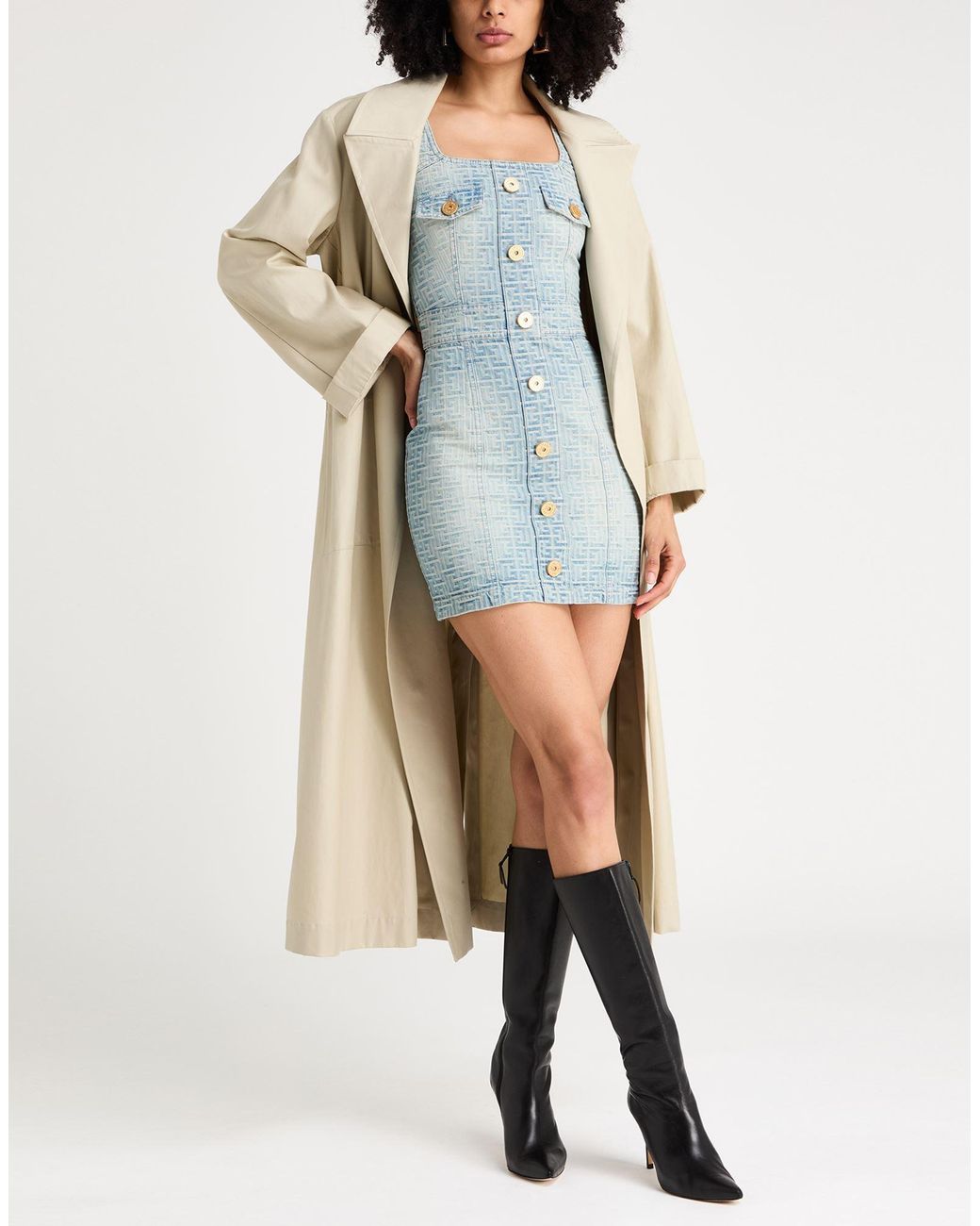 Balmain Blue Mini Dress