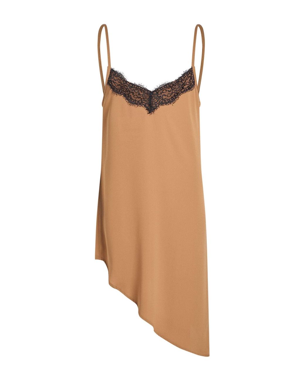 Shirtaporter Brown Camel Top Polyester