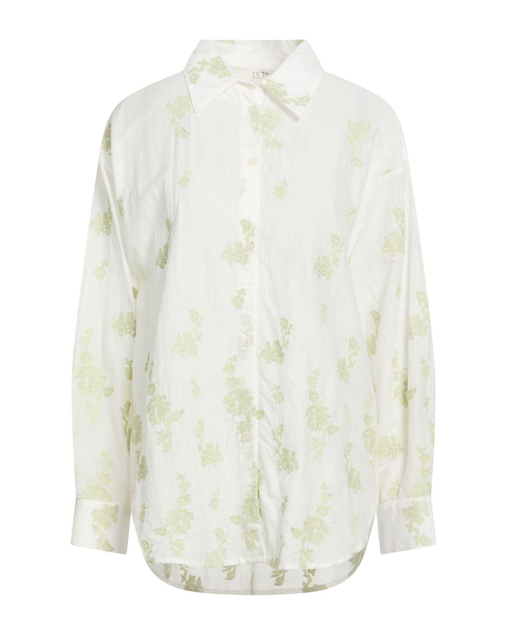 19.70 Nineteen Seventy White Shirt Cotton, Polyester