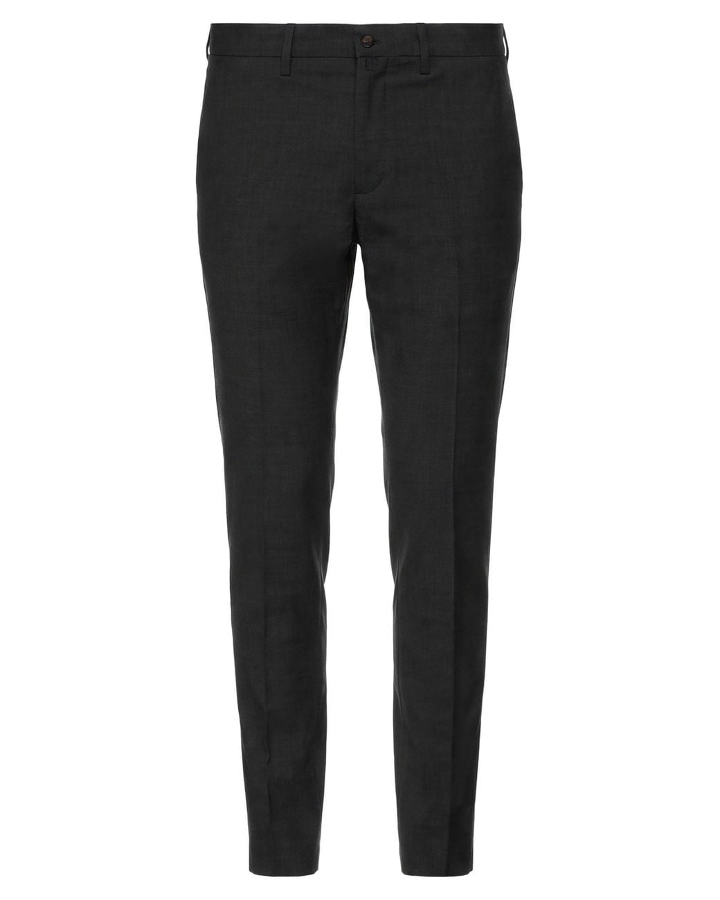 Siviglia Black Charcoal Pants Polyester, Virgin Wool, Elastane for men