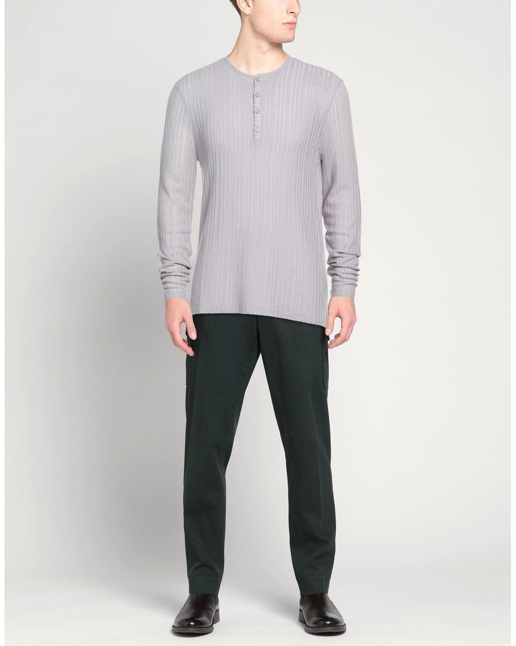 John Varvatos Gray Sweater Viscose, Wool for men