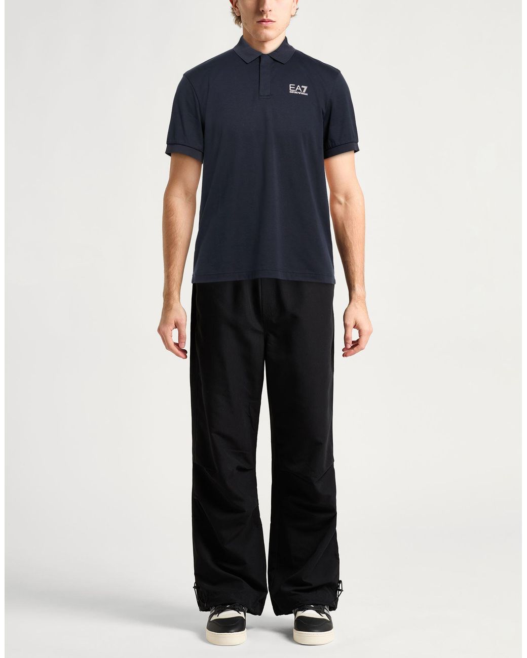 EA7 Blue Polo Shirts for men