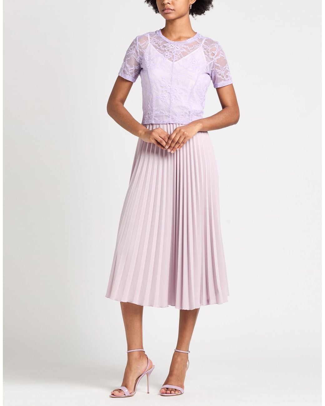 Patrizia Pepe Purple Top Polyamide, Elastane, Cotton