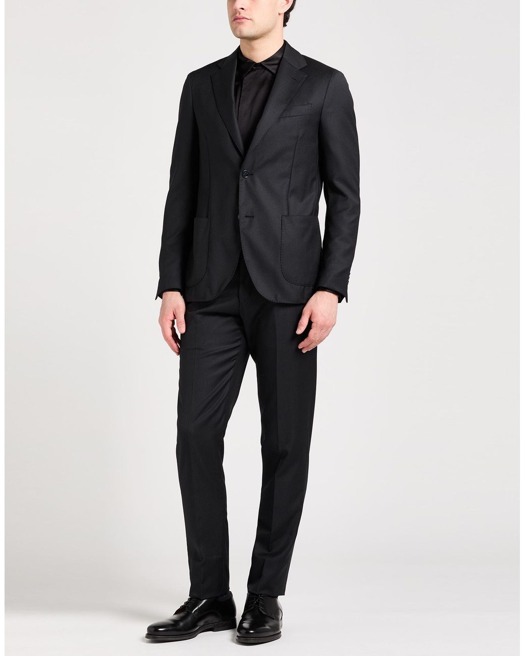 Lardini Blue Suit Wool, Polyester for men