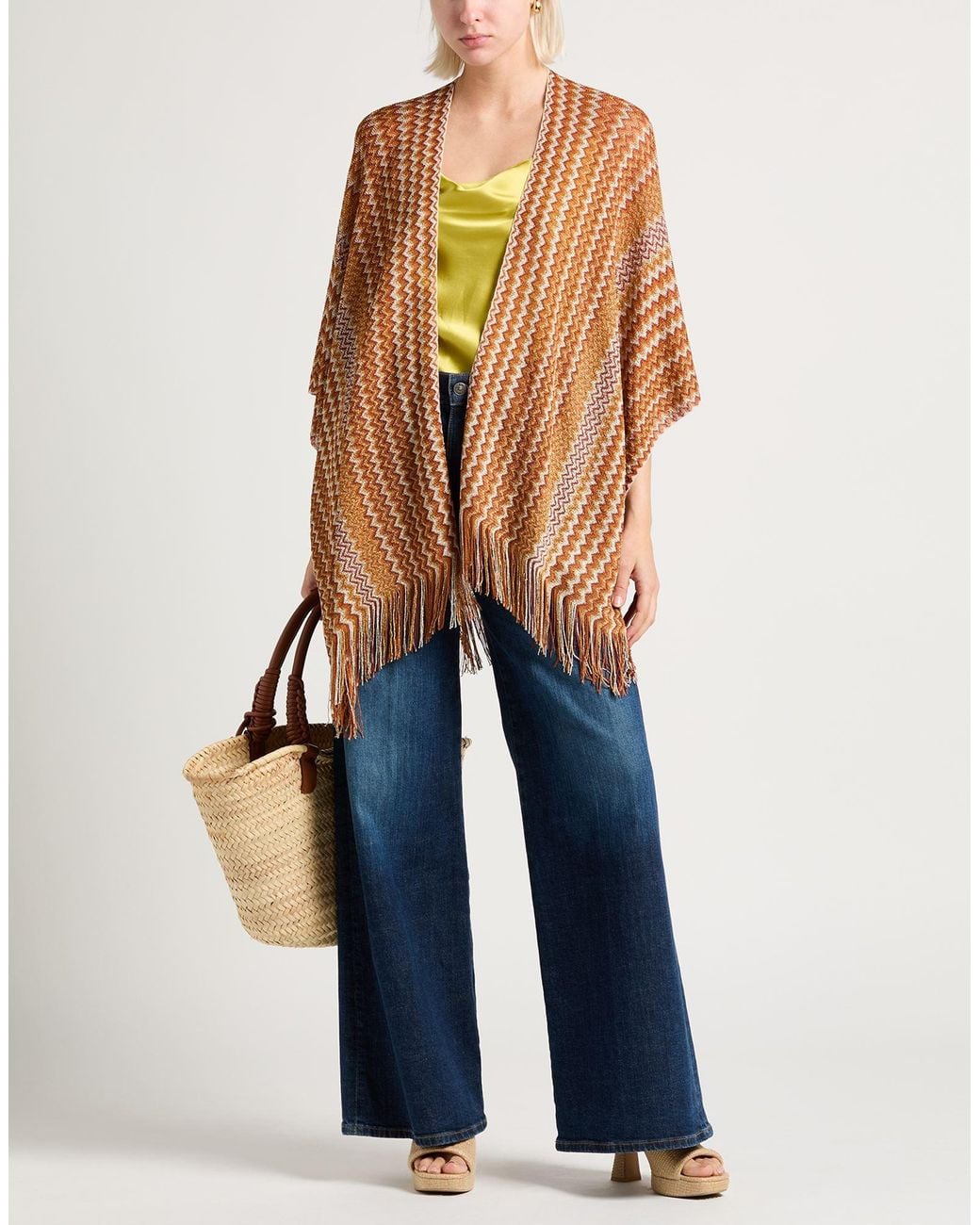 Poncho Missoni de color Brown