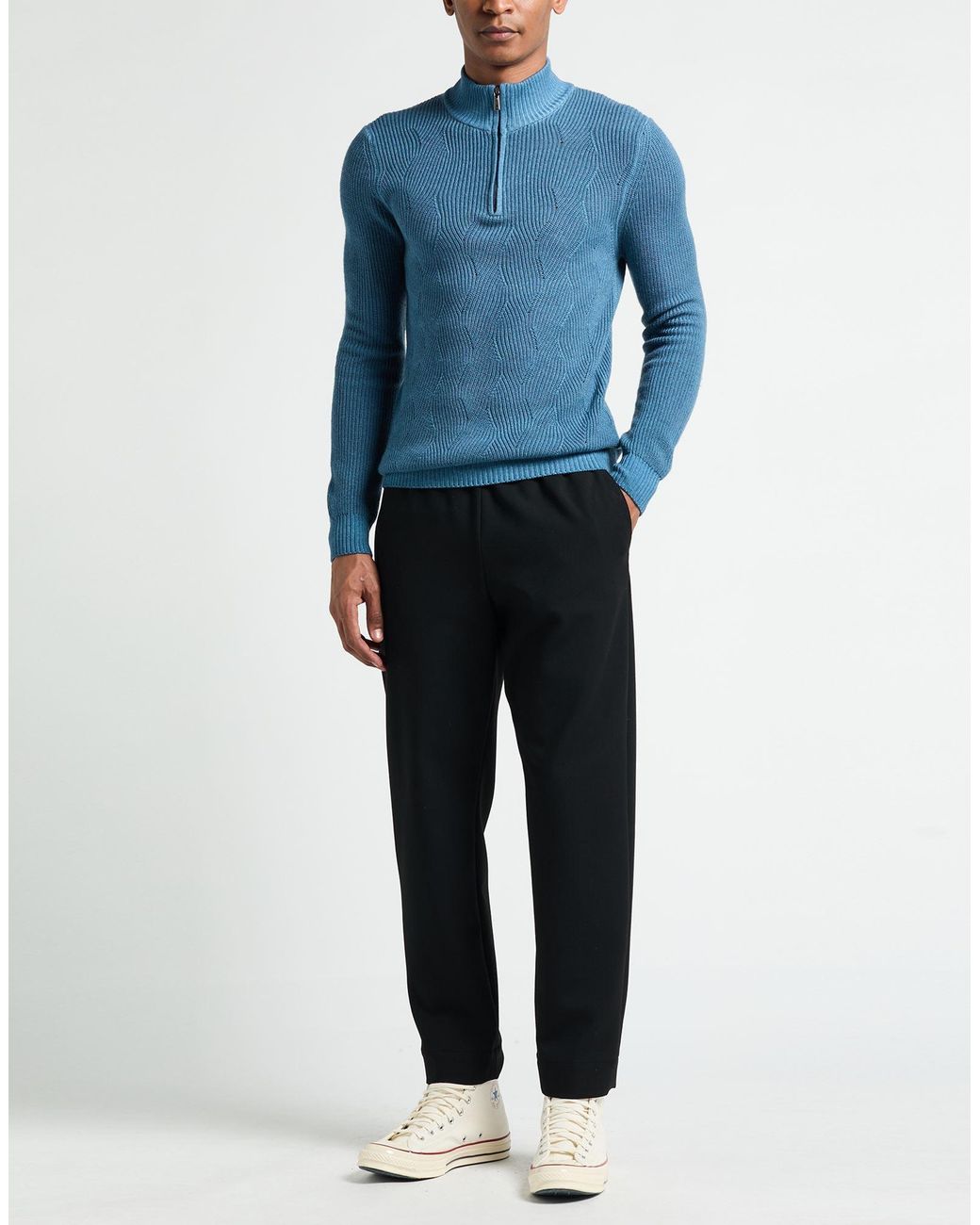 Pullover Moorer pour homme en coloris Blue