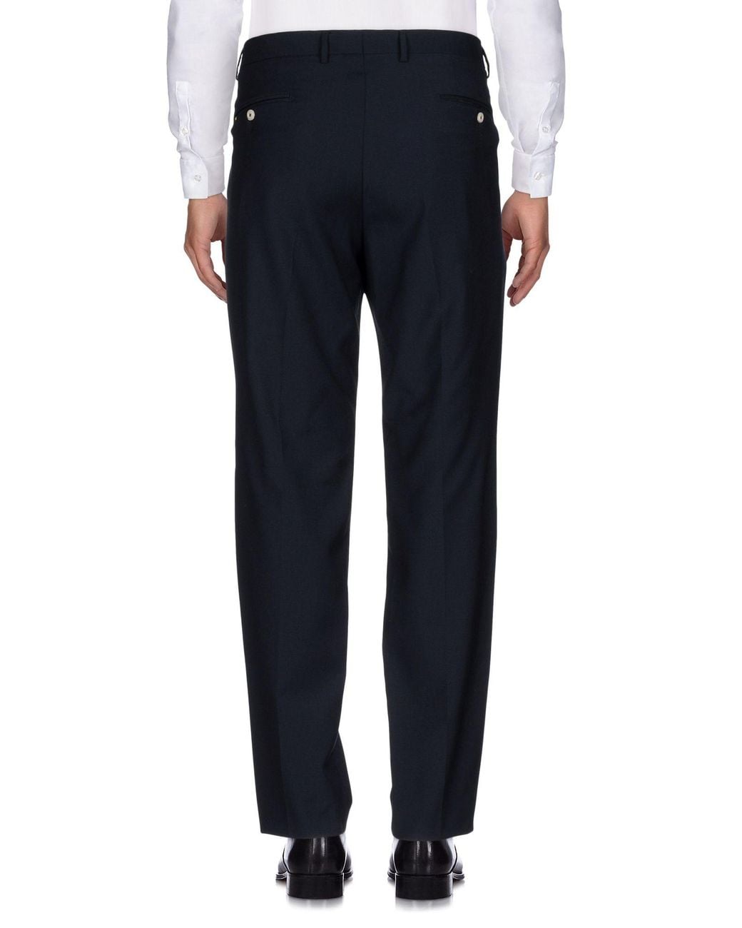 Manuel Ritz Blue Midnight Pants Virgin Wool for men